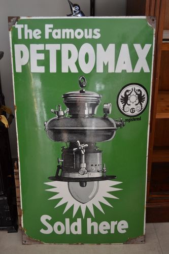 Petromax Emaille Schild